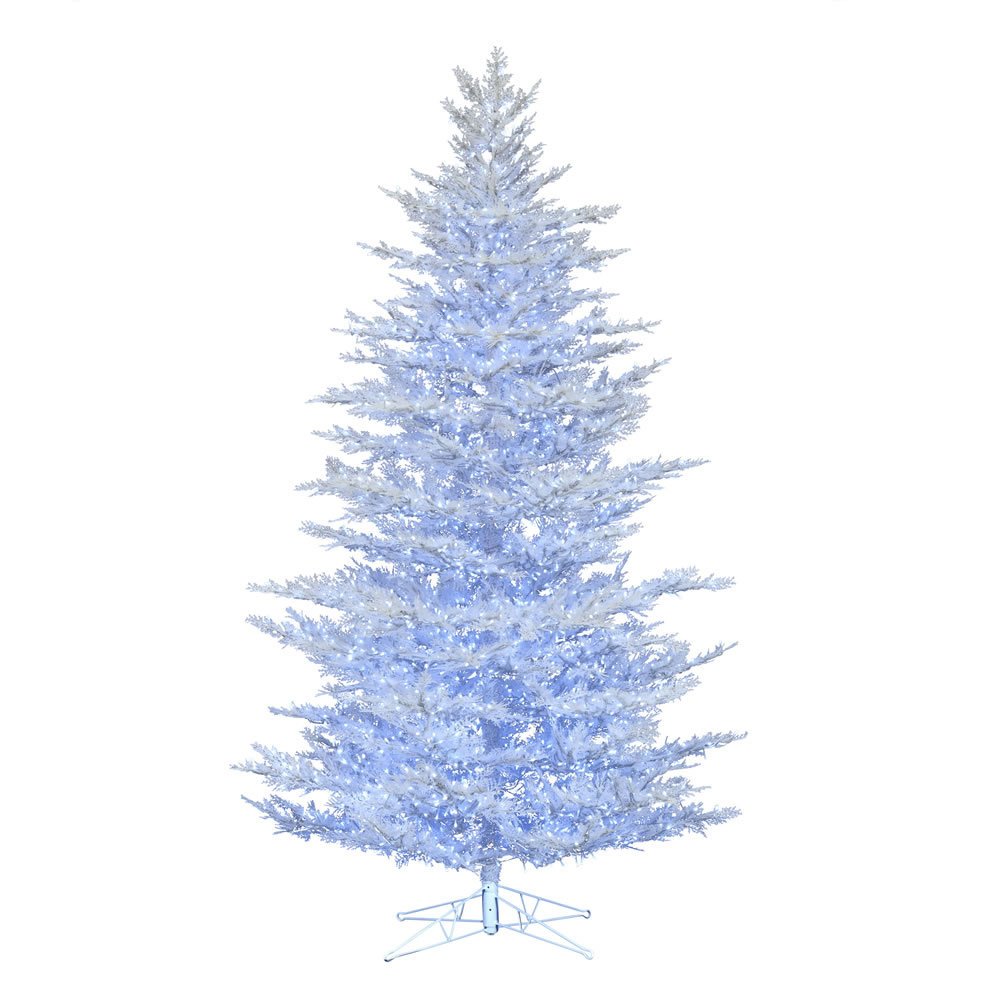 Flocked Cedar Pine Artificial Christmas Tree The Holiday Aisle® Light