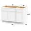 Base de meuble-lavabo simple 45 po seulement-96923003