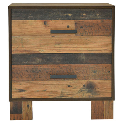 Mello 2-drawer Nightstand Rustic Pine