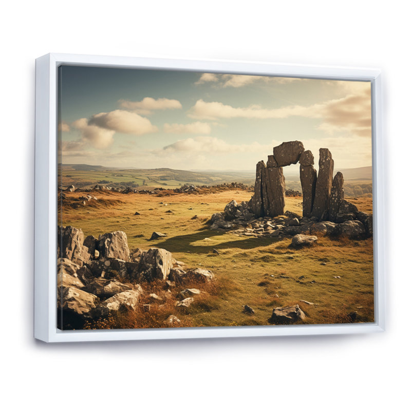 Irlande Irish Legends I, H 16 po x l 32 po x P 1 po, Cadre flottant blanc