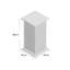 30cm W Manufactured Wood Bedside Table-16799289