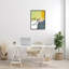 Jaune, gris, formes, fluides, lignes noires - Peinture-59974921-59974920