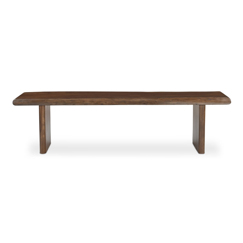 Lila Dining Bench Large Brown, 18" H x 89" W x 17" D