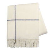 Windowpane Cashmere/Lambswool Throw