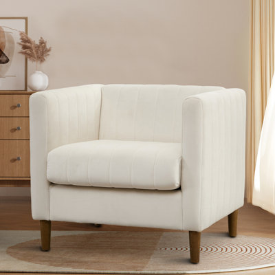 Jazzae Modern Upholstered Velvet Club Chair