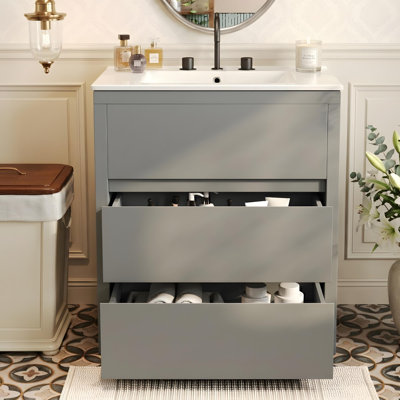 Meuble-lavabo 30 po avec lavabo et tiroirs