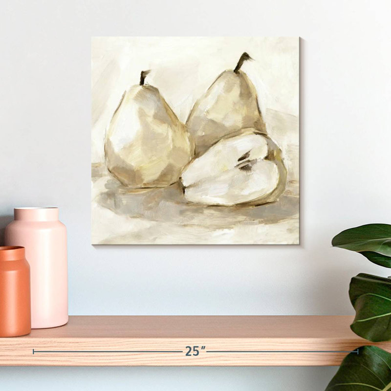 Yarlin White Pear Study I, 16" H x 16" W