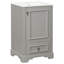 Meuble-lavabo de 20 po avec lavabo en céramique, porte à fermeture en douceur, tablette ajustable en forme de U, tiroir de compartiment et support de porte, style moderne, conception peu encombrante-774568308