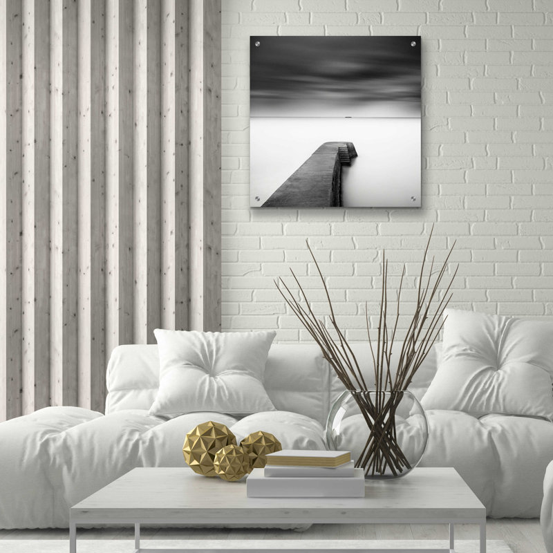 «The Jetty-Study # 1» par Wilco Dragt, art en verre acrylique Wal, H 24 po x l 24 po x P 0,2 po