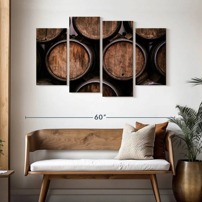 Stacked Wine Barrels
