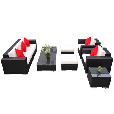5 - Person Patio Conversation Set with Cushions