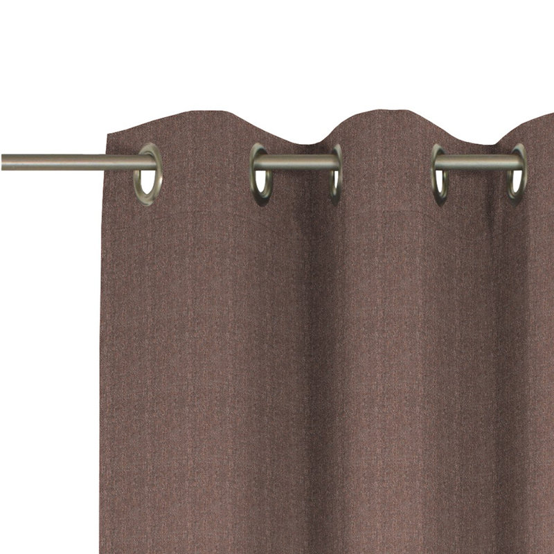 Torbole Polyester Blend Room Darkening Curtain Single Panel, Terra, 132cm x 325cm Drop