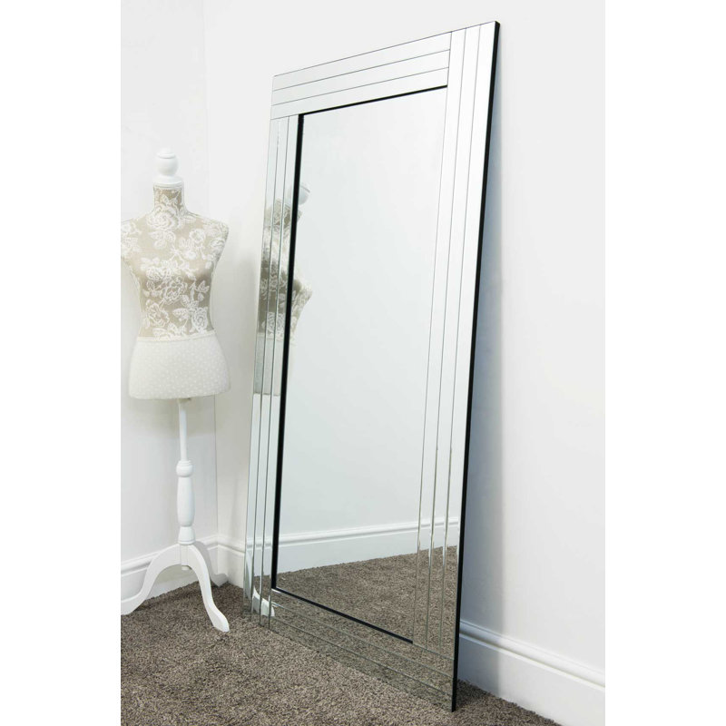 Phillip Glass Flat Mirror, 174cm H x 85cm W