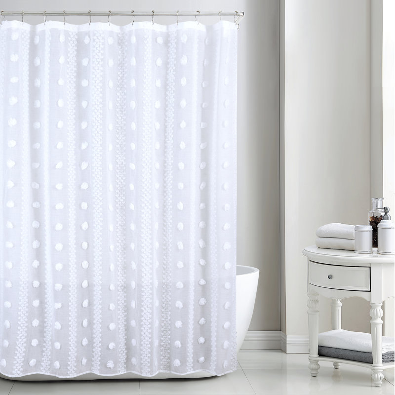 Rideau de douche Buke, Blanc