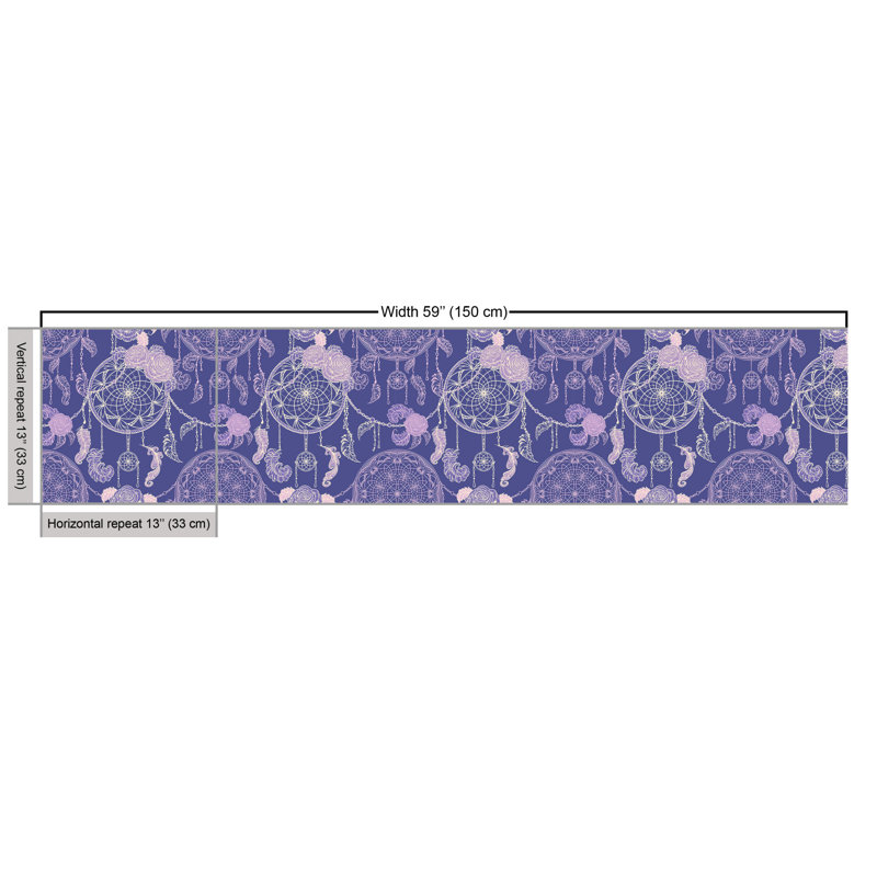 Finadeni Dreamcatchers and Roses Fabric