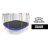 Skywalker Trampolines 14 FT Square Outdoor Trampoline With Enclosure- Blue