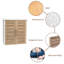Armoire murale de salle de bain Stockholm l 20,5 po x H 21,7 po x P 8,7 po