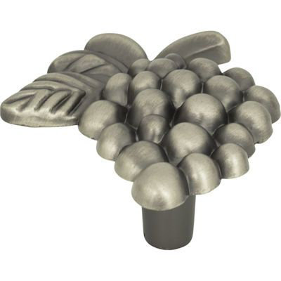 (5 Pack) 2 inch Natural Selection Grape Knob Pewter