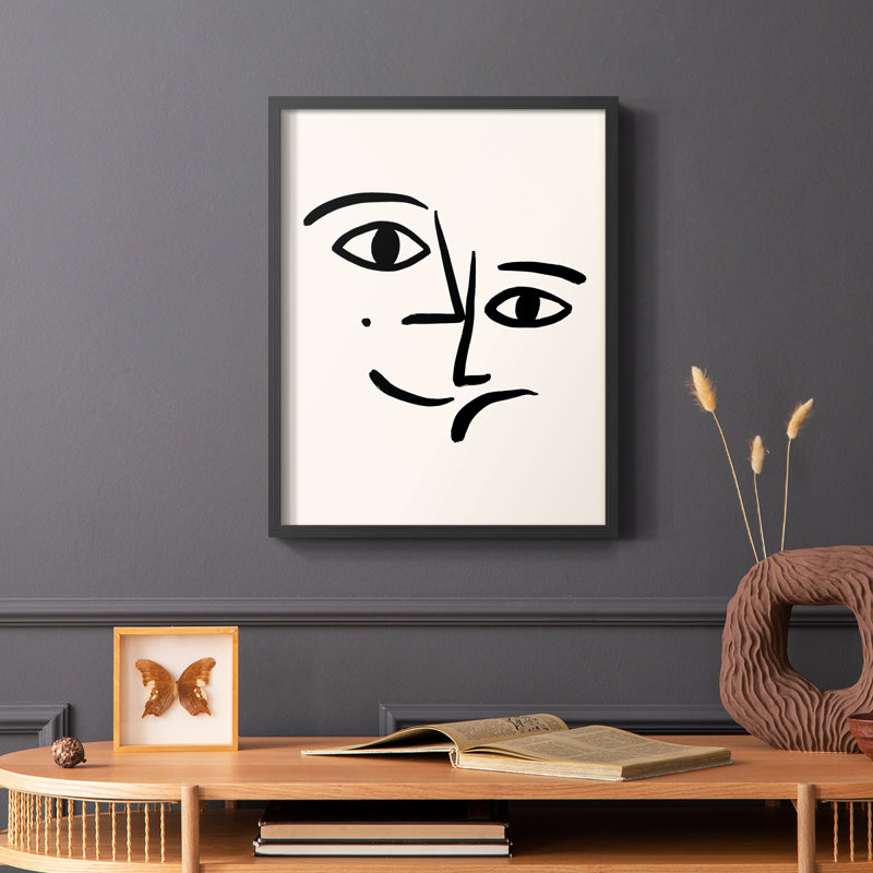 Impression encadrée Matisse CCxxiii - Bois massif, H 20 po x l 16 po, Noir