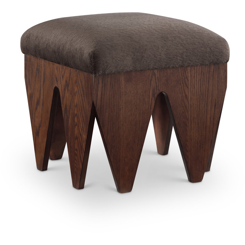 Banc en tissu Altair, Brun, Velours brun