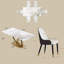 Ensemble de table de salle à manger moderne 7 pièces Zagan-975128226-995810119-883488170