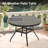 5 Pieces Outdoor Patio , Stackable Metal Dining Chairs, Round Table, Easy To Clean, Backyard And Deck Comprising 4 Chairs 40.6" Comfortable Seating For 4, - Rust Treatment-1252233401