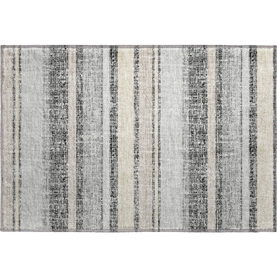 Premium Machine Washable Mayfield AMF2122 Striped Rug