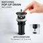 Solid Brass Single Handle Bathroom Faucet, Single Hole Bathroom Sink Faucet with Drain Assembly & Deck Plate-71787925