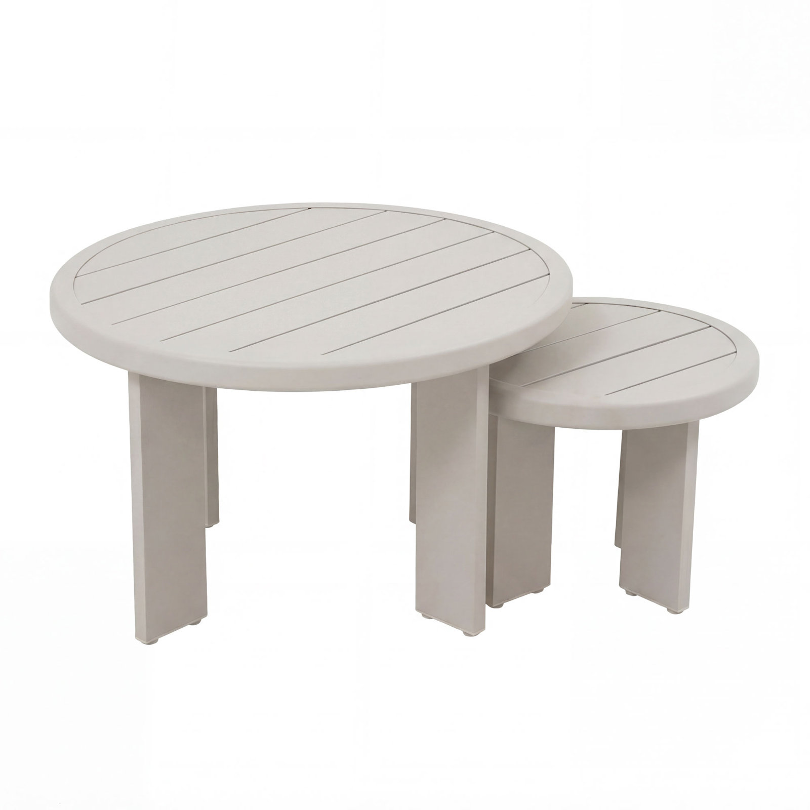 Frances 31" Patio Table, Cream