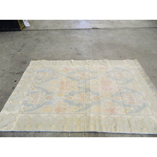 Flatweave Wool Floral Indoor Rug