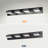 4 Light LED Bathroom Vanity Light Wall Mounted with Rotatable Heads Modern Metal Fixture – Black-968000095-968000106