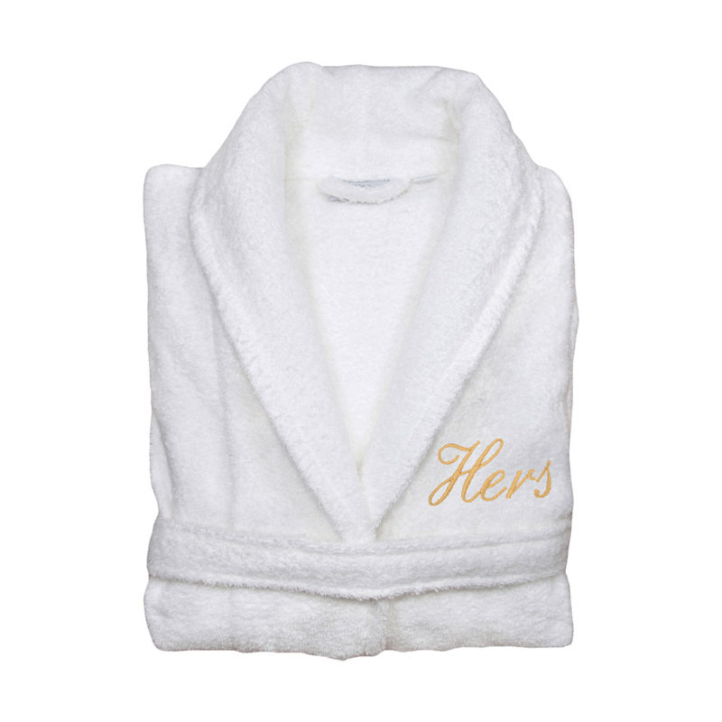 Peignoir hers en blanc & gold, Petit / moyen