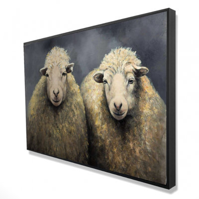 Sheeps Wool Print On Canvas