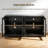 4 Piece Large TV Stand Set, Media Console With Adjustable Shelves For Living Room Family Room, Modern Farmhouse Modular Storage Cabinet Dresser For Tvs 70 Inches Above-2051990770