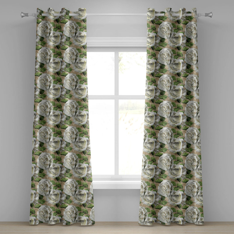 Semi Sheer Curtain Pair