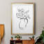 «Sketchy Bouquet II», reproduction encadrée de qualité supérieure - prête à être accrochée-2021287713-2021287714