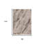 Tapis géométrique ivoire et brun 7 pi x 10 pi
