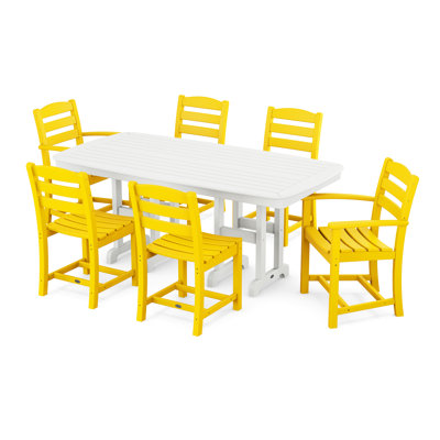 POLYWOOD La Casa Café 7-Piece Dining Set