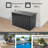 200 Gallons Outdoor and Indoor Metal Storage Deck Box-115641429-119728107
