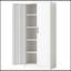 Armoire de rangement en métal avec portes et 4 tablettes-1315044646