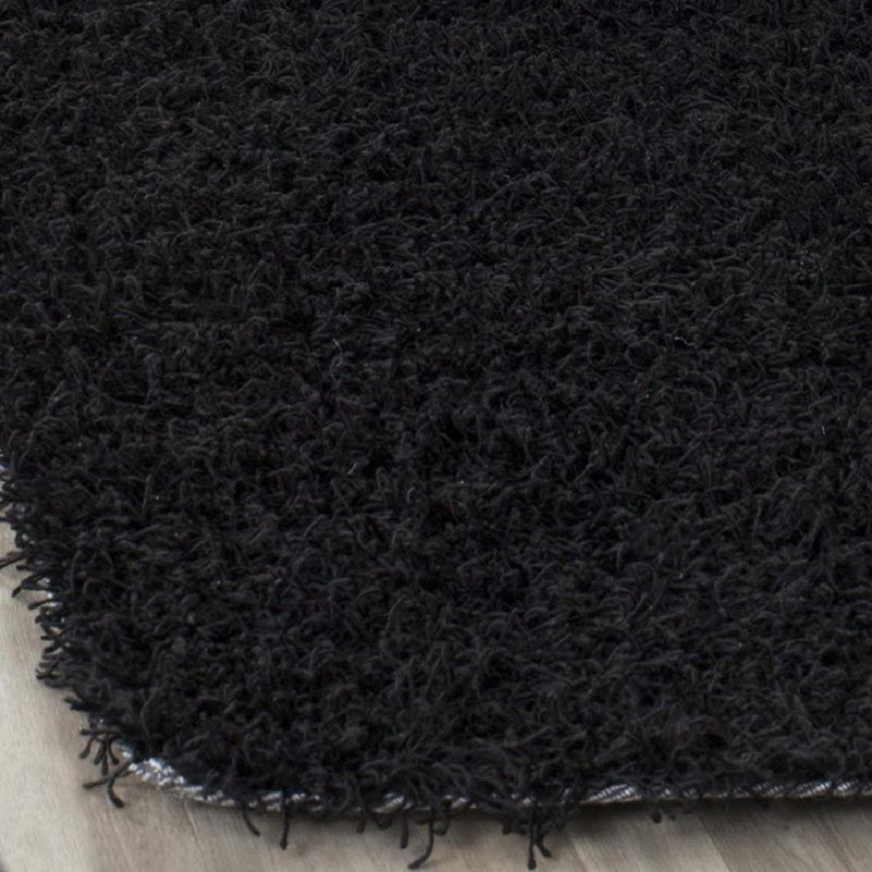 Assar Handmade Tufted Black Area Rug, Rectangle 3' x 5'