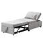 Lit pliant gris - polyvalent pour n'importe où. Conception de l'utilisateur permettant d'économiser de l'espace. À utiliser comme table à thé, fauteuil, lit simple. Ergonomique, stable et fiable. Matériau en velours de qualité. Limite de 264 lb 40,29 de profondeur,-130844290