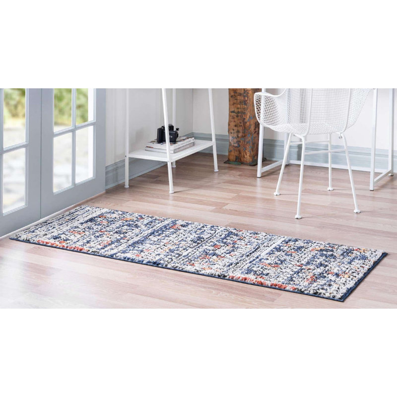 Tapis multicolore Victorville, Tapis de couloir 2 pi 2 po x 6 pi