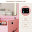 Meuble-lavabo compact 3-en-1 avec miroir, tiroirs de rangement et tabouret - Petite coiffeuse avec lumières pour chambre à coucher ou dortoir-1584327133-1584327126