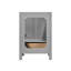 Meuble-lavabo moderne en bois durable avec lavabo, armoire de rangement moderne, gris