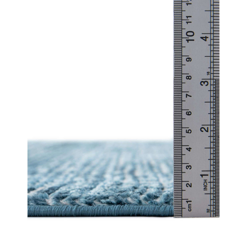 Striped Indoor / Outdoor Rug, Square 7'10"