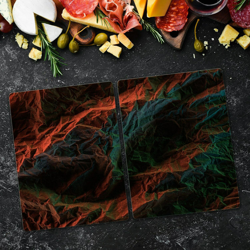 Barlet Tempered Glass Rocks Chopping Board, 52cm x 40cm