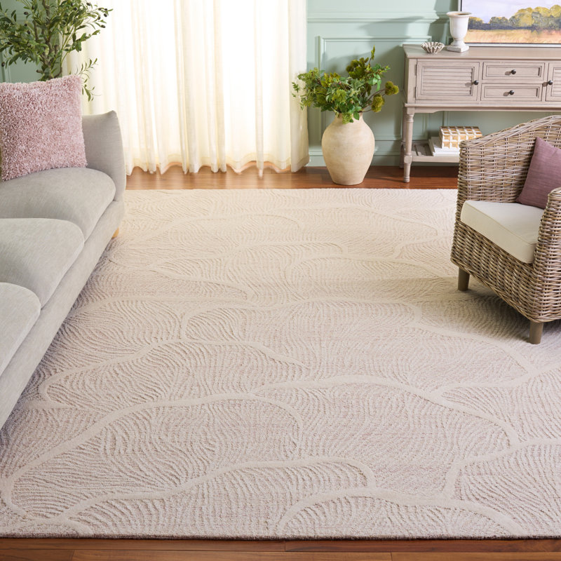 Naohiro 402 Hand Tufted Wool Pile Abstract Rug, Rectangle 8' x 10'