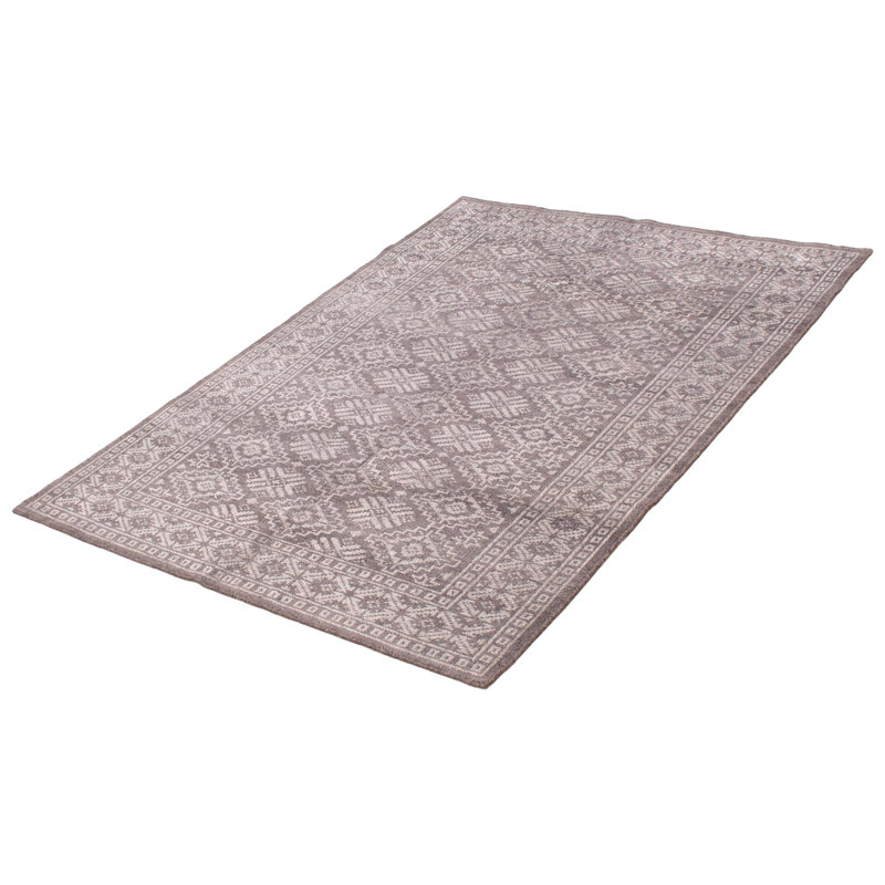 Tapis unique gris foncé 5 pi 4 po x 7 pi 7 po Tangier
