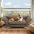 EROMMY Leather Pet Bed, Modern Pet Couch For Dogs, Leather Pet Sofa